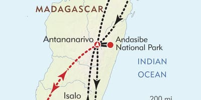 Antananarivo مڈغاسکر کا نقشہ