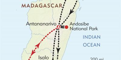 Antananarivo مڈغاسکر کا نقشہ