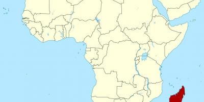 مڈغاسکر پر افریقہ کا نقشہ